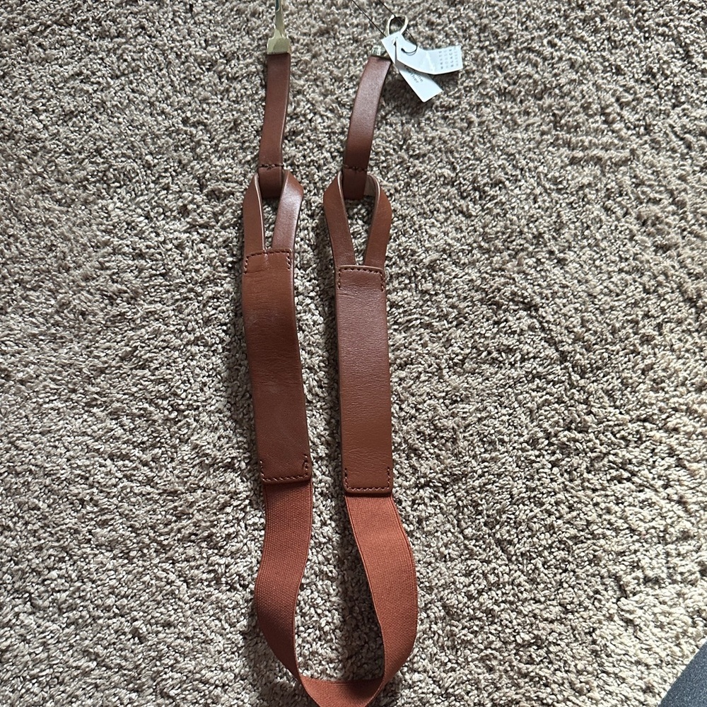 White House Black Market Brown Leather Belt